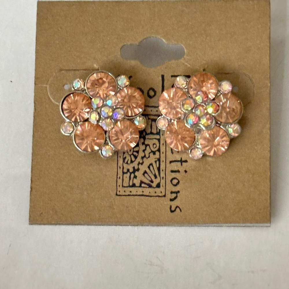 Kool konnections jewelry silver tone stud earrings